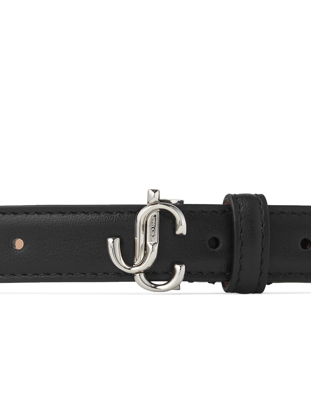 Helina logo-buckle leather belt - 2