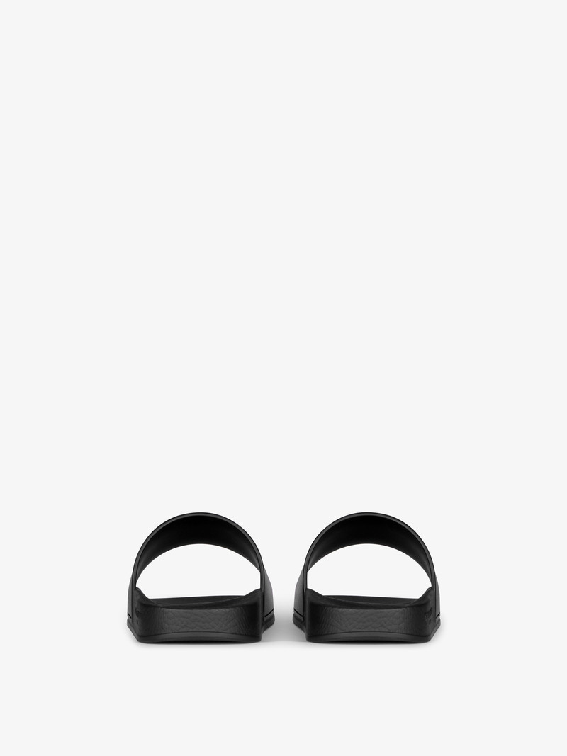 SLIDE SANDALS IN RUBBER WITH GIVENCHY LOVE PRINT 7