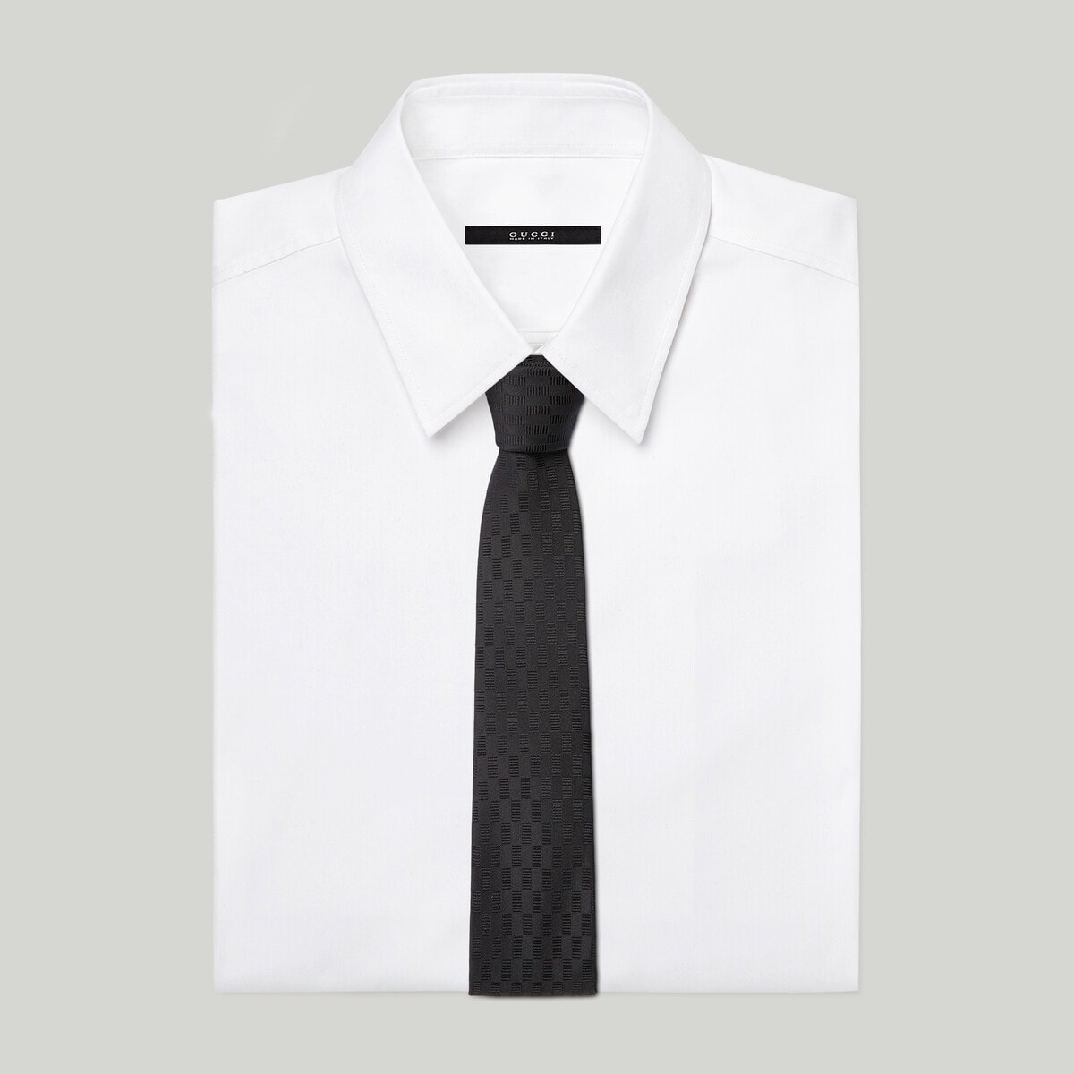 Geometric silk jacquard tie - 2