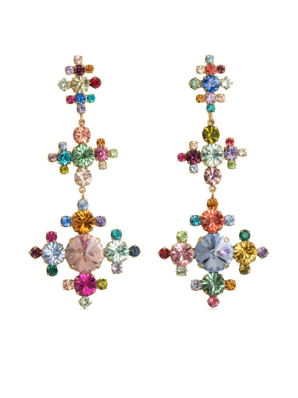 Valencia crystal-embellished earrings - 1