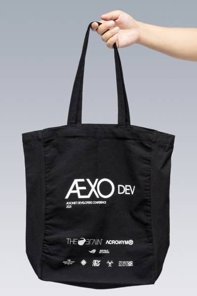 ACRONYM FIS10-RS Canvas Tote Bag Black outlook