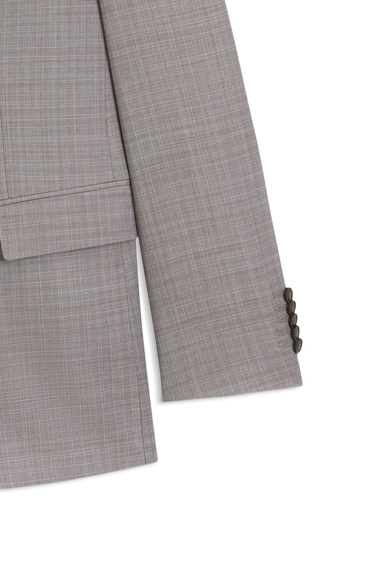 REGULAR-FIT SUIT IN CHECKED WOOL - 9