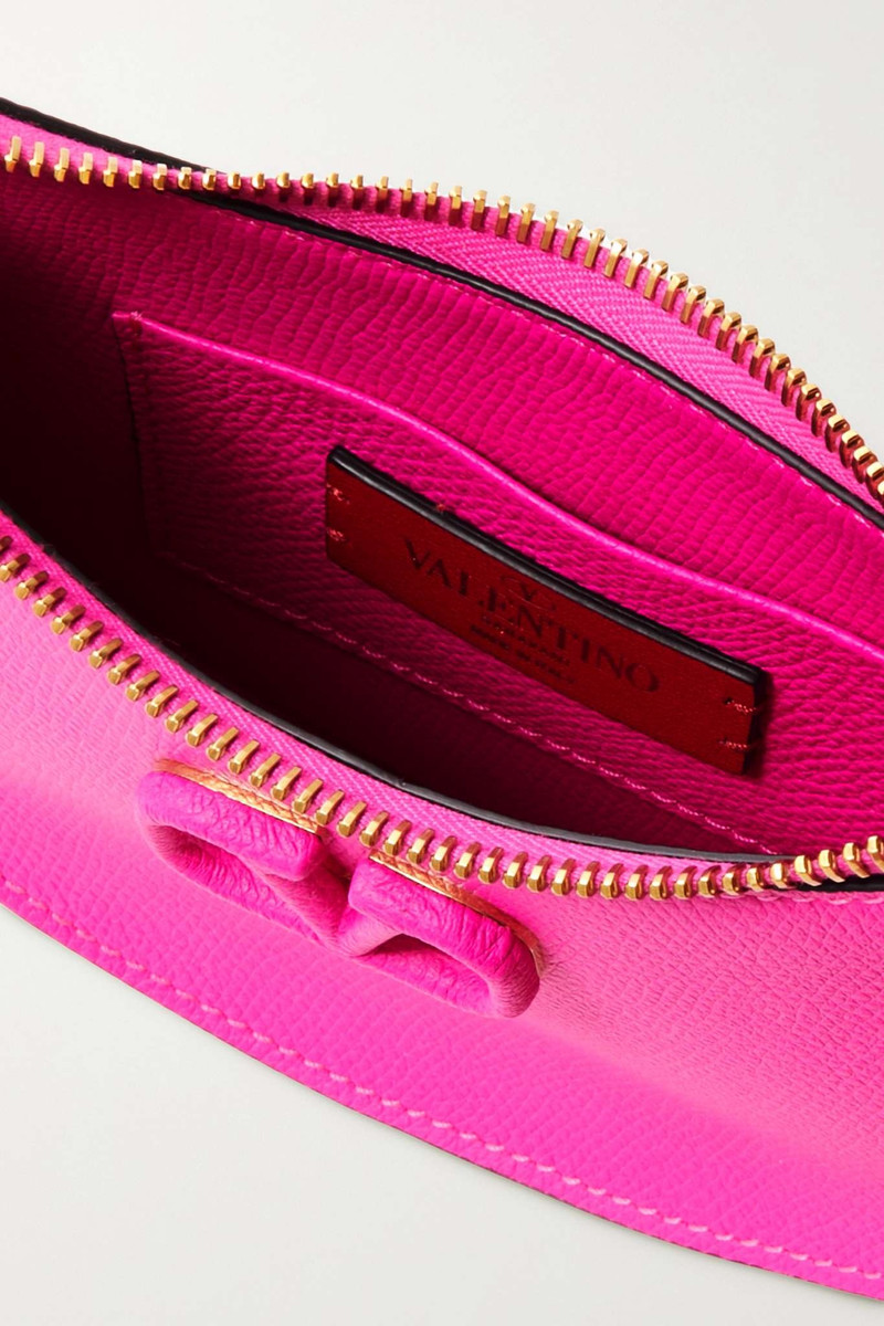 VLOGO mini textured-leather shoulder bag 5