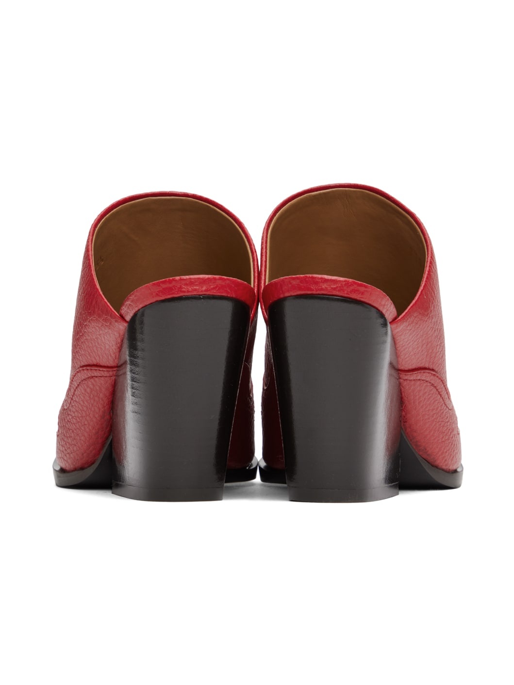Red Cowboy Cloudy Mules - 2