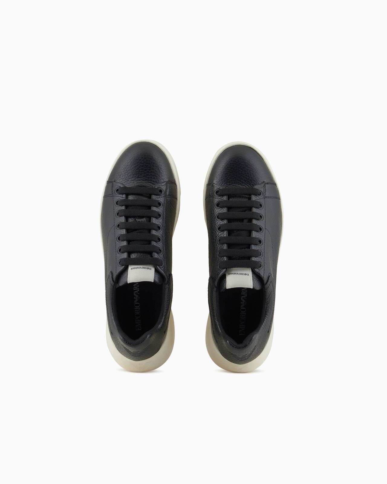 Tumbled leather sneakers - 3