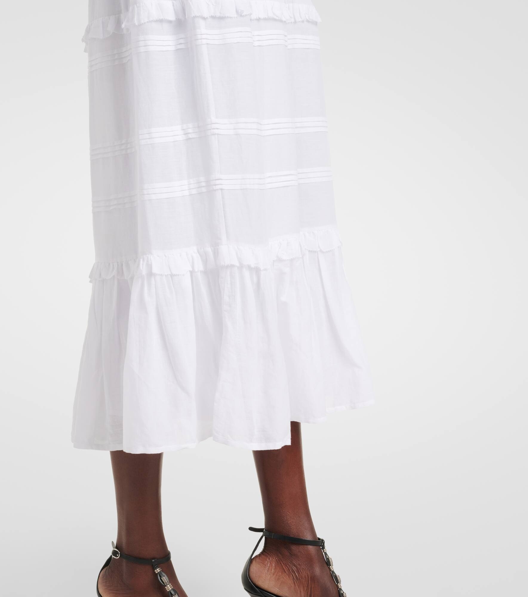 Diya cotton-blend maxi skirt - 5