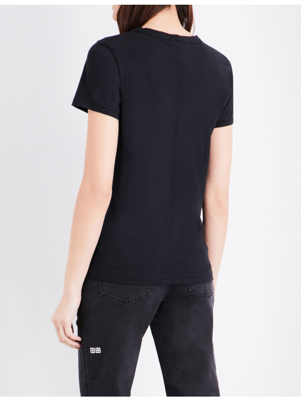 V-neck cotton-jersey t-shirt - 4