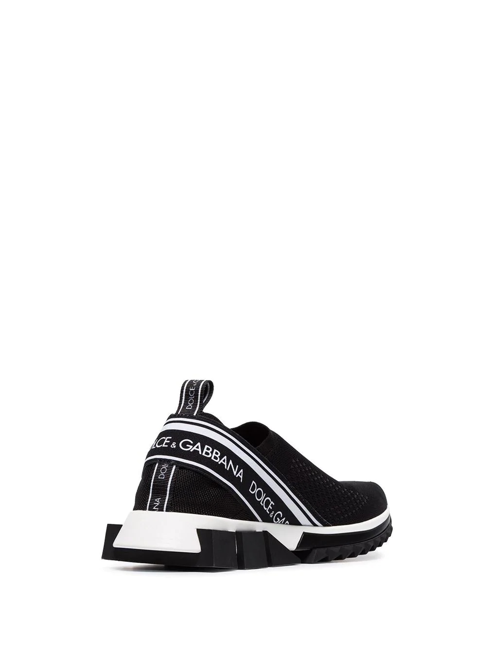 black Sorrento stretch slip-on sneakers - 3