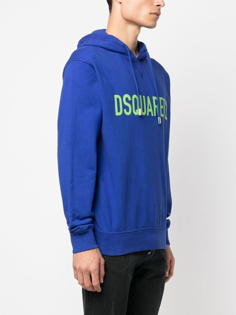 logo-print cotton hoodie 3
