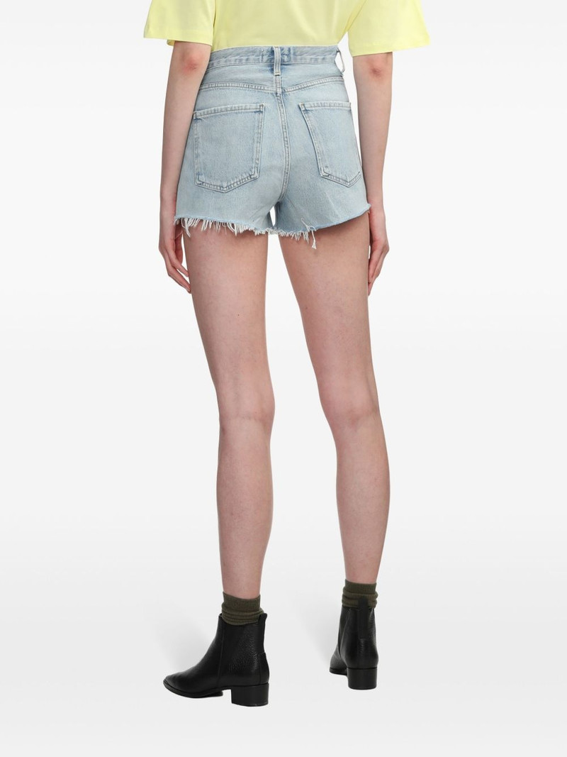 Parker raw-cut denim shorts 4