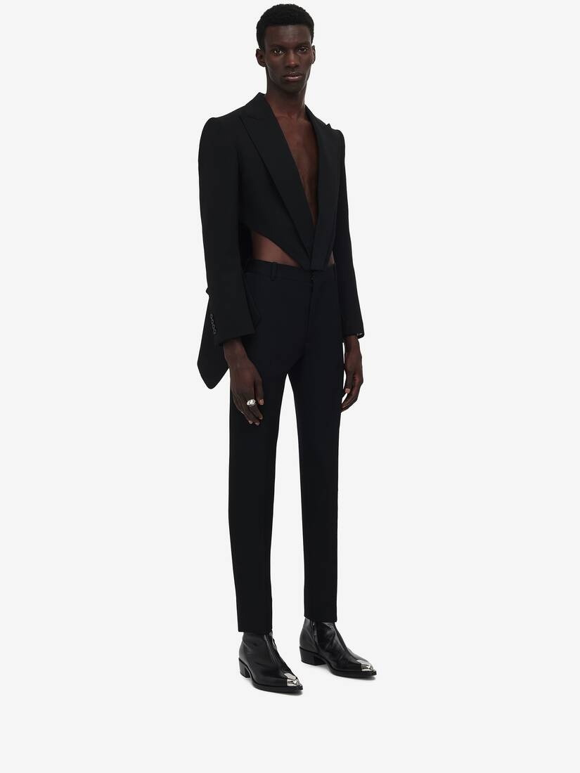 Men's Slashed Jacket in Black - 3
