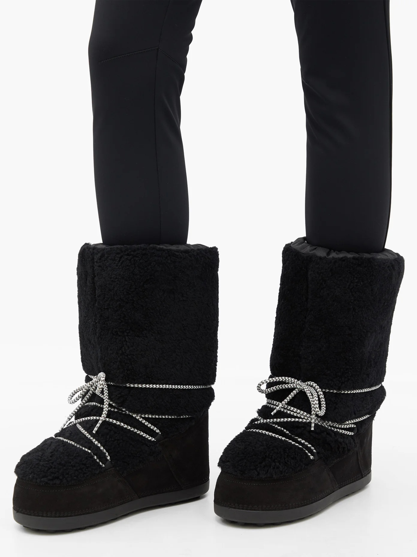 Cervinia shearling and suede snow boots - 3