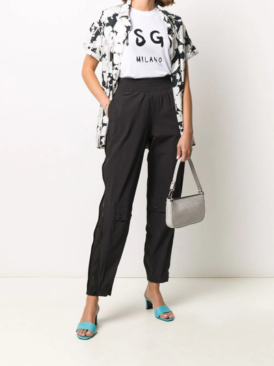 MSGM logo print T-shirt outlook