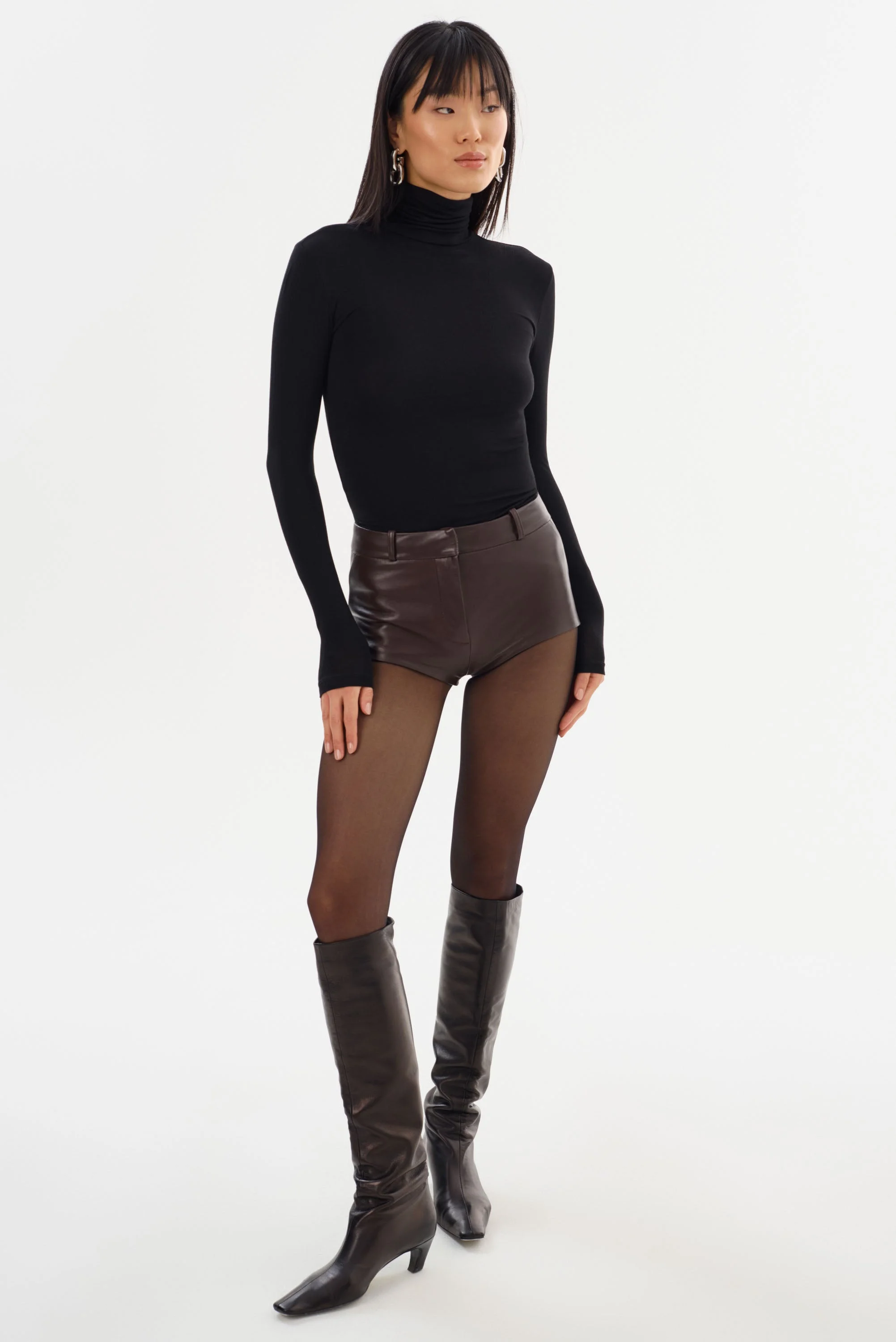 ANNAISE | Leather Hot Shorts - 1