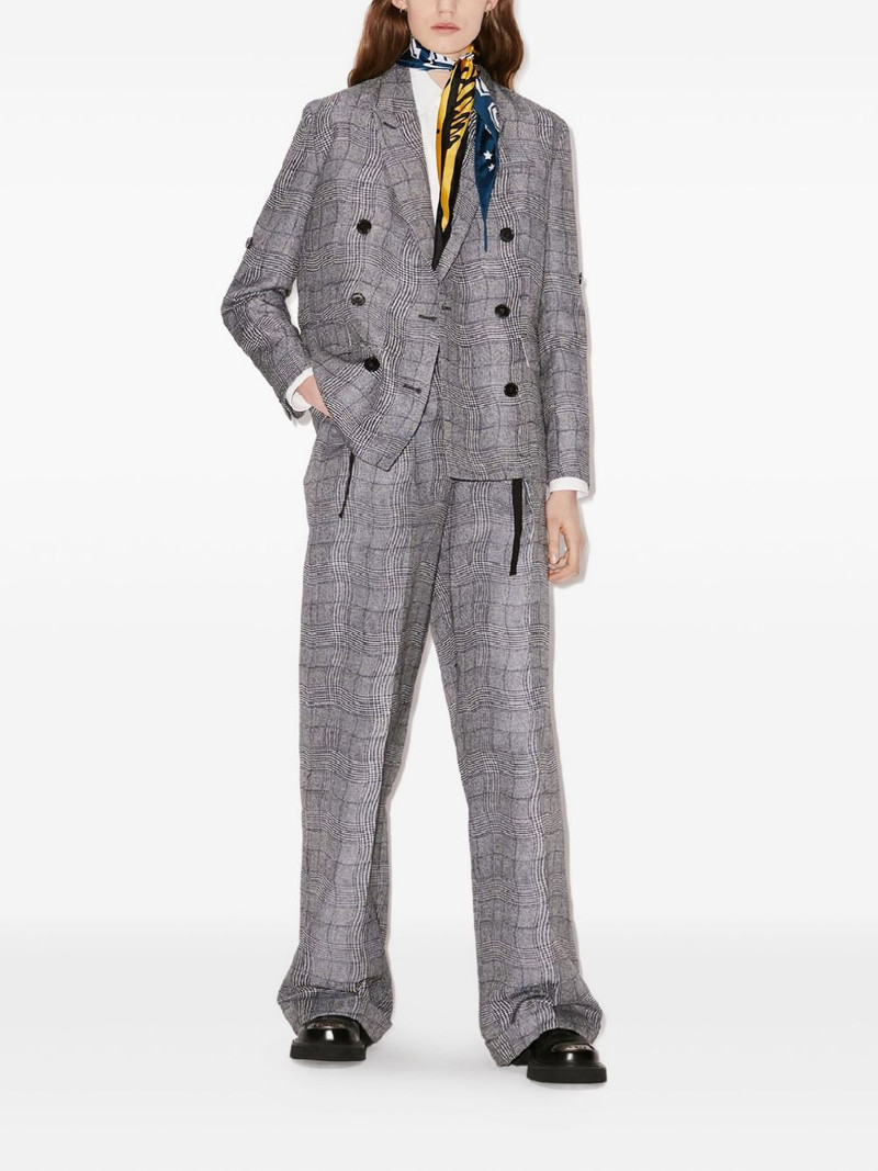 KENZO check tailored trousers outlook