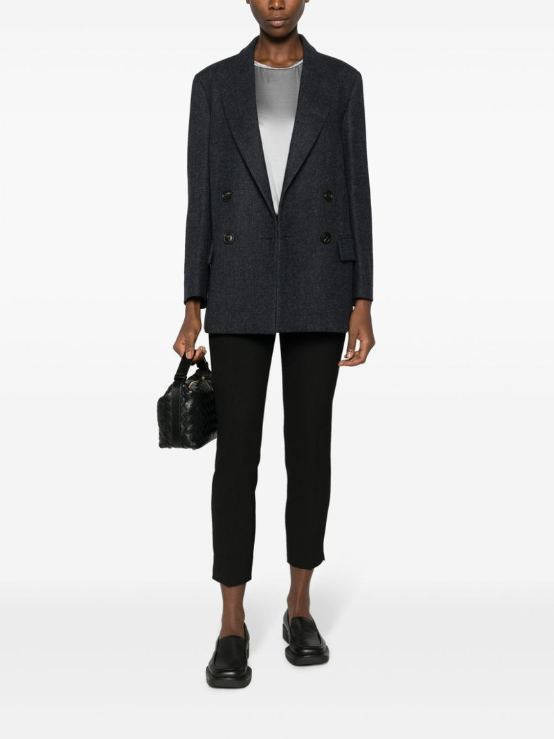 PESERICO cropped tailored slim-fit trousers outlook