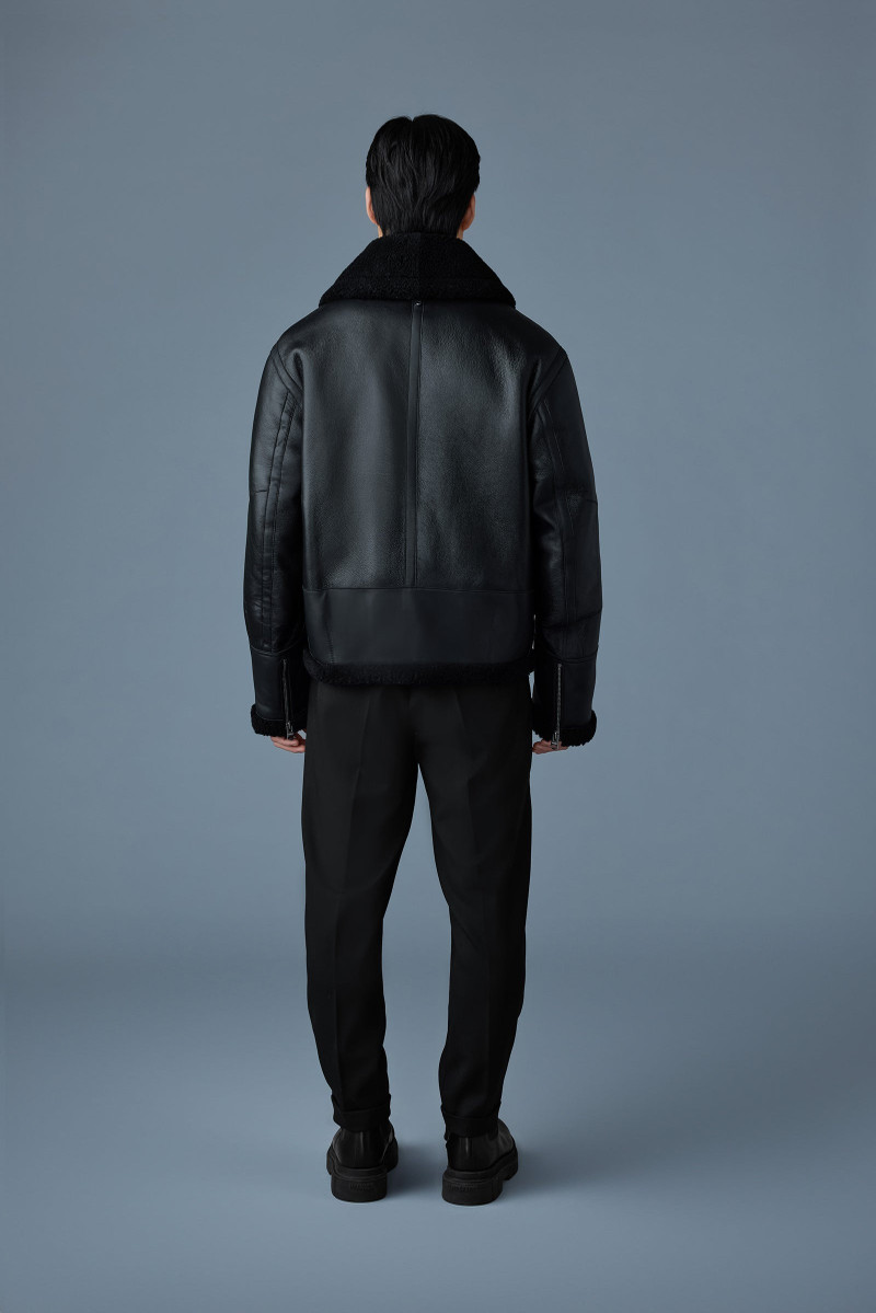 ATLAS-SH Shearling and leather aviator-style jacket 4