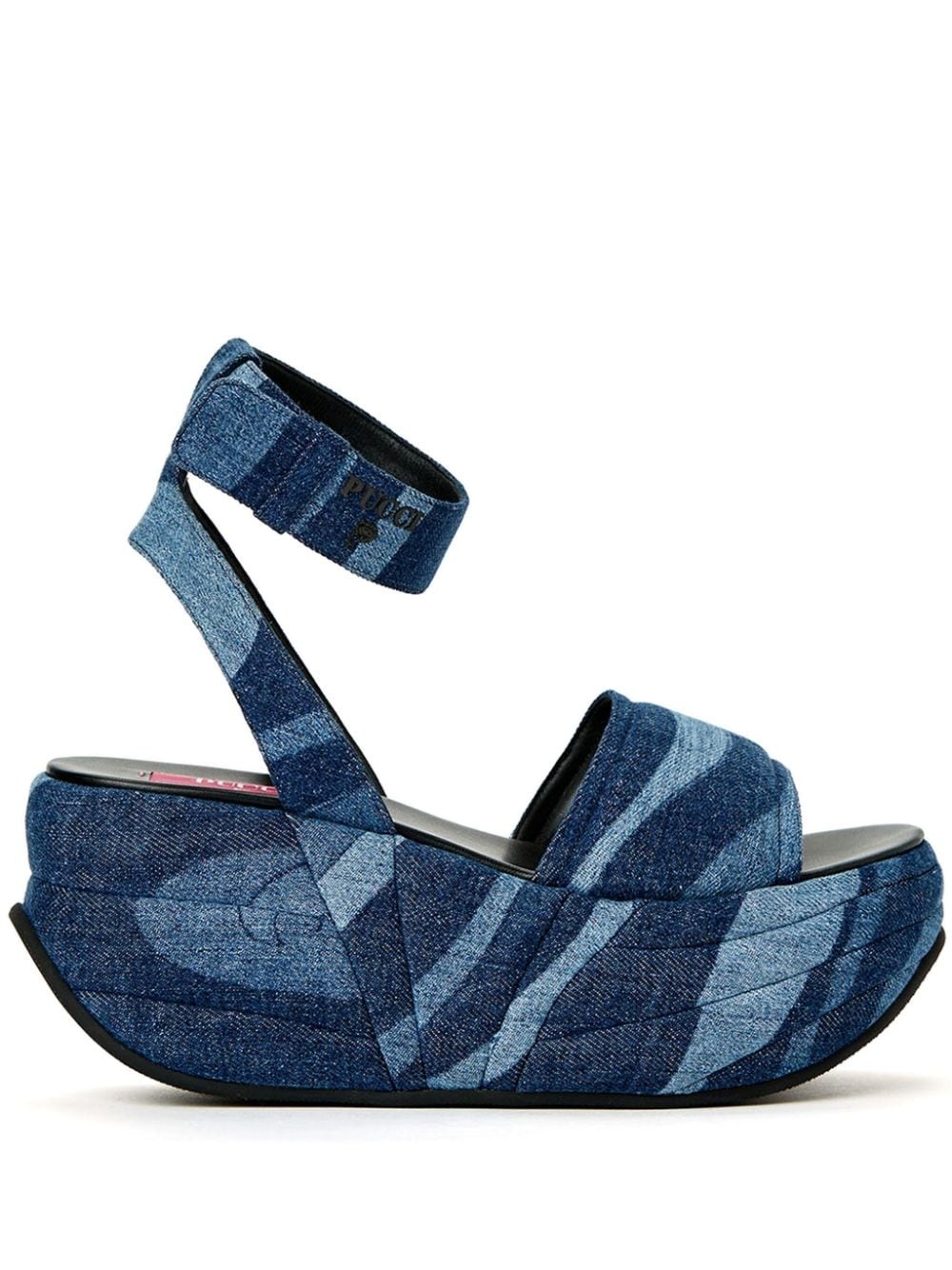 Pucciami denim platform sandals - 1