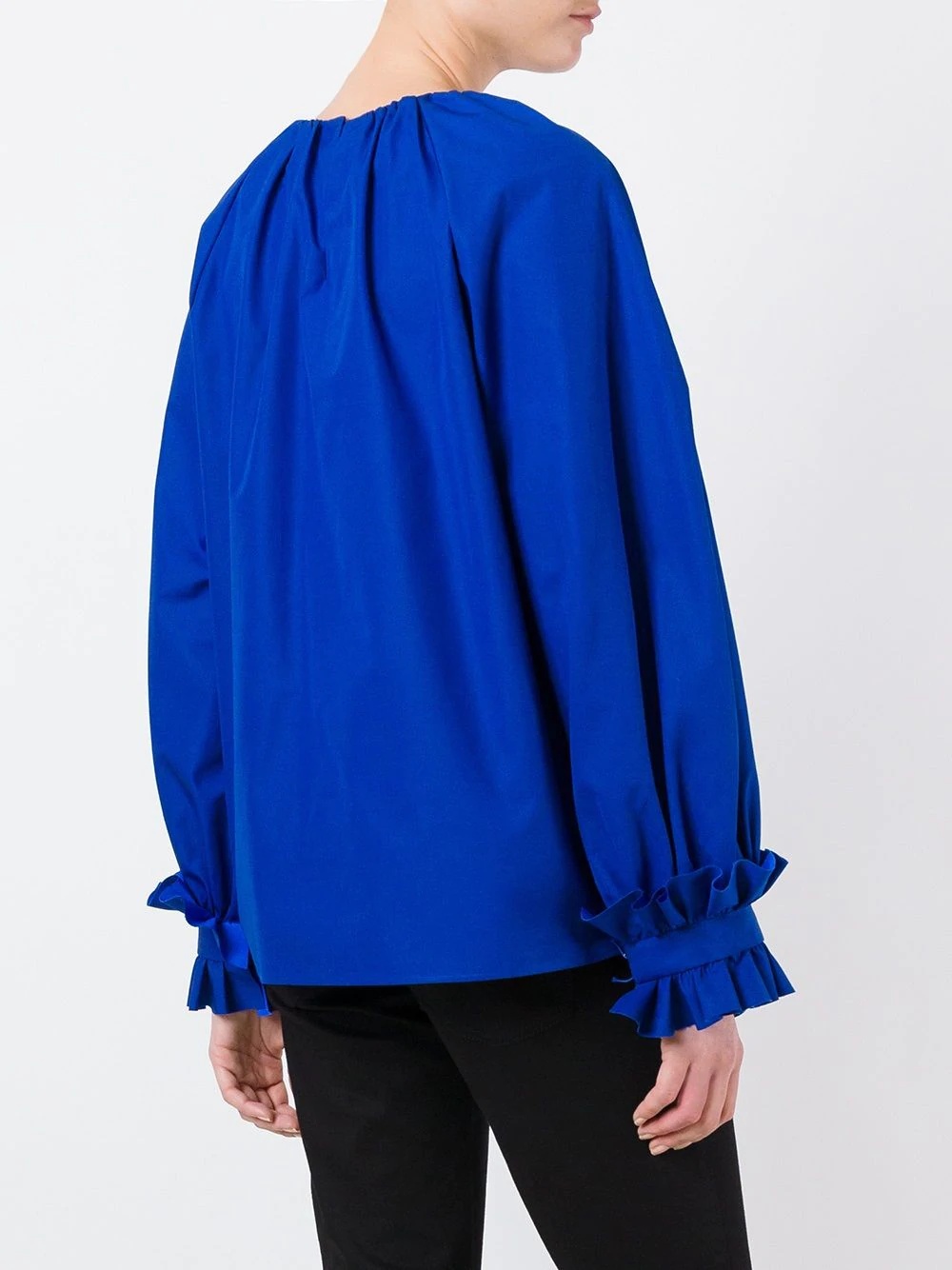 ruffled oversized blouse - 4