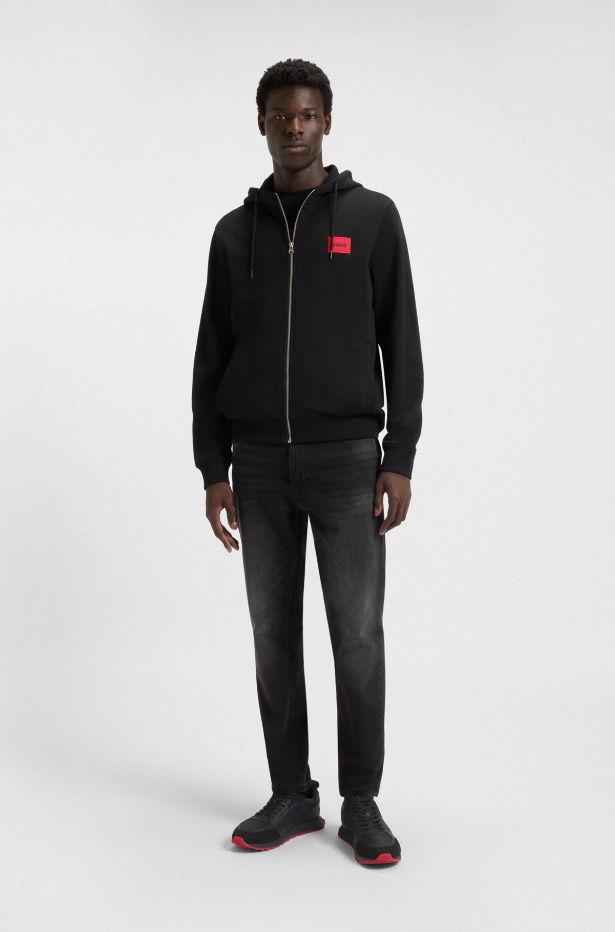 MIXED-MATERIAL TRAINERS WITH BRANDED ACCENTS - 3