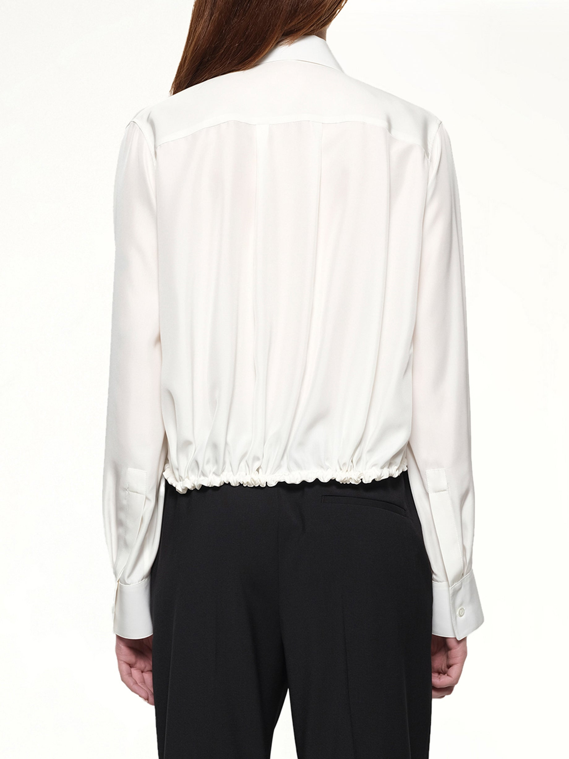 Balloon Shirt in White - 5