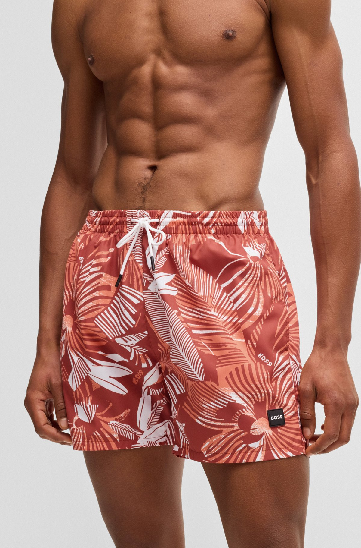 FULLY LINED SWIM SHORTS WITH SEASONAL PRINT - 3