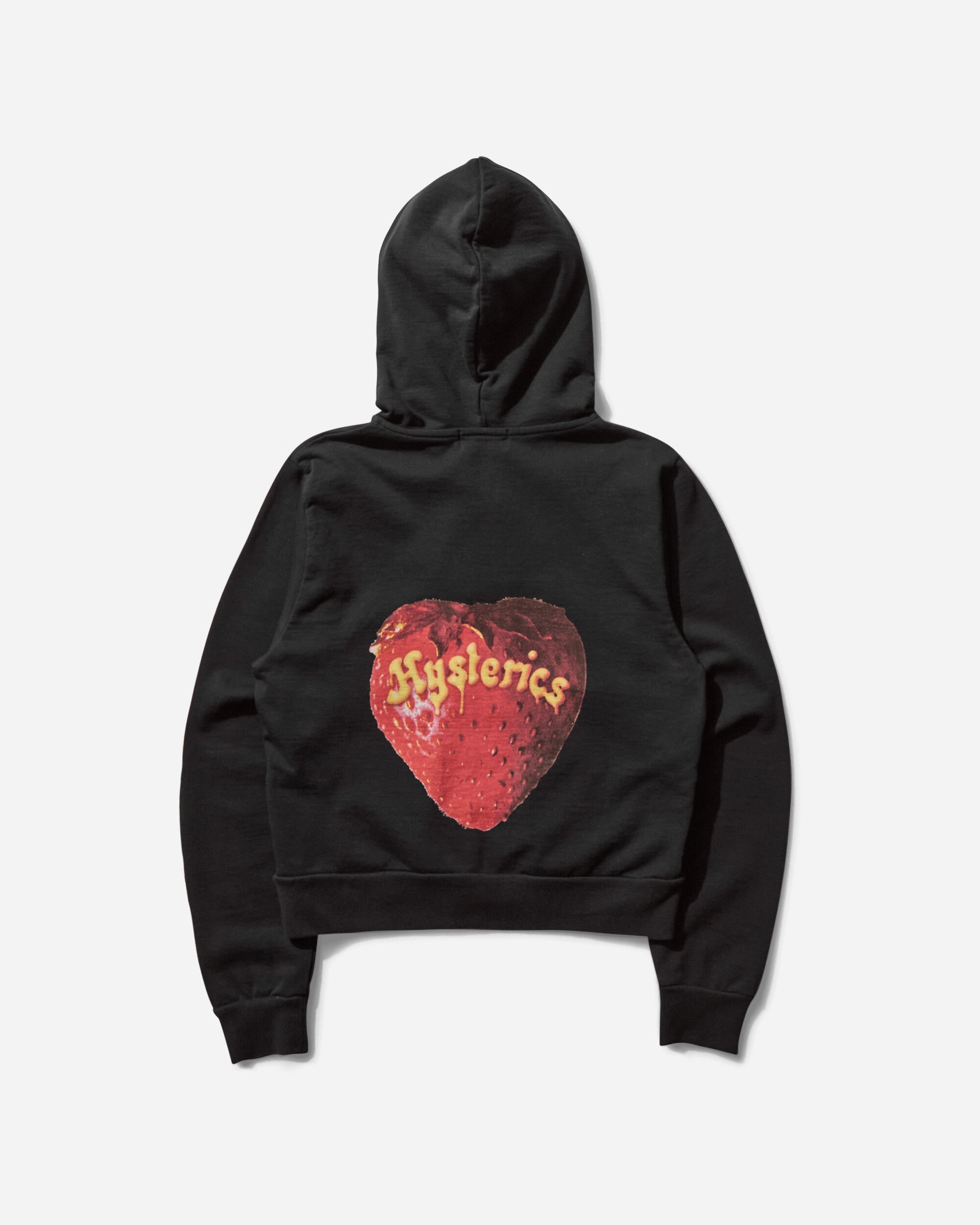 Women's Skull Berry Zip Hoodie Black - 2