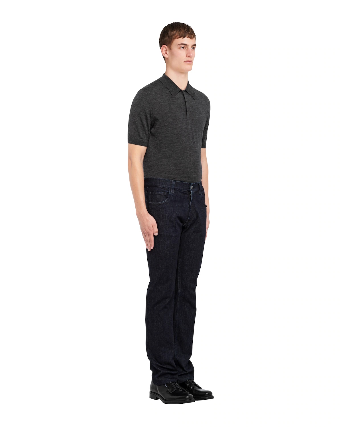 Stretch-denim five-pocket trousers - 3