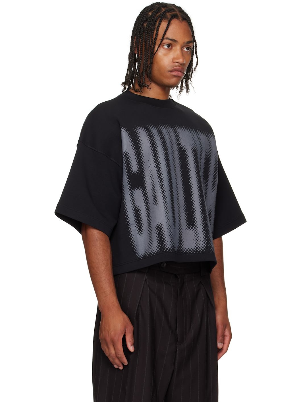 Black 'The Gaultier' Boxy T-shirt - 2
