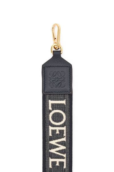 Loewe Anagram strap in jacquard and calfskin outlook