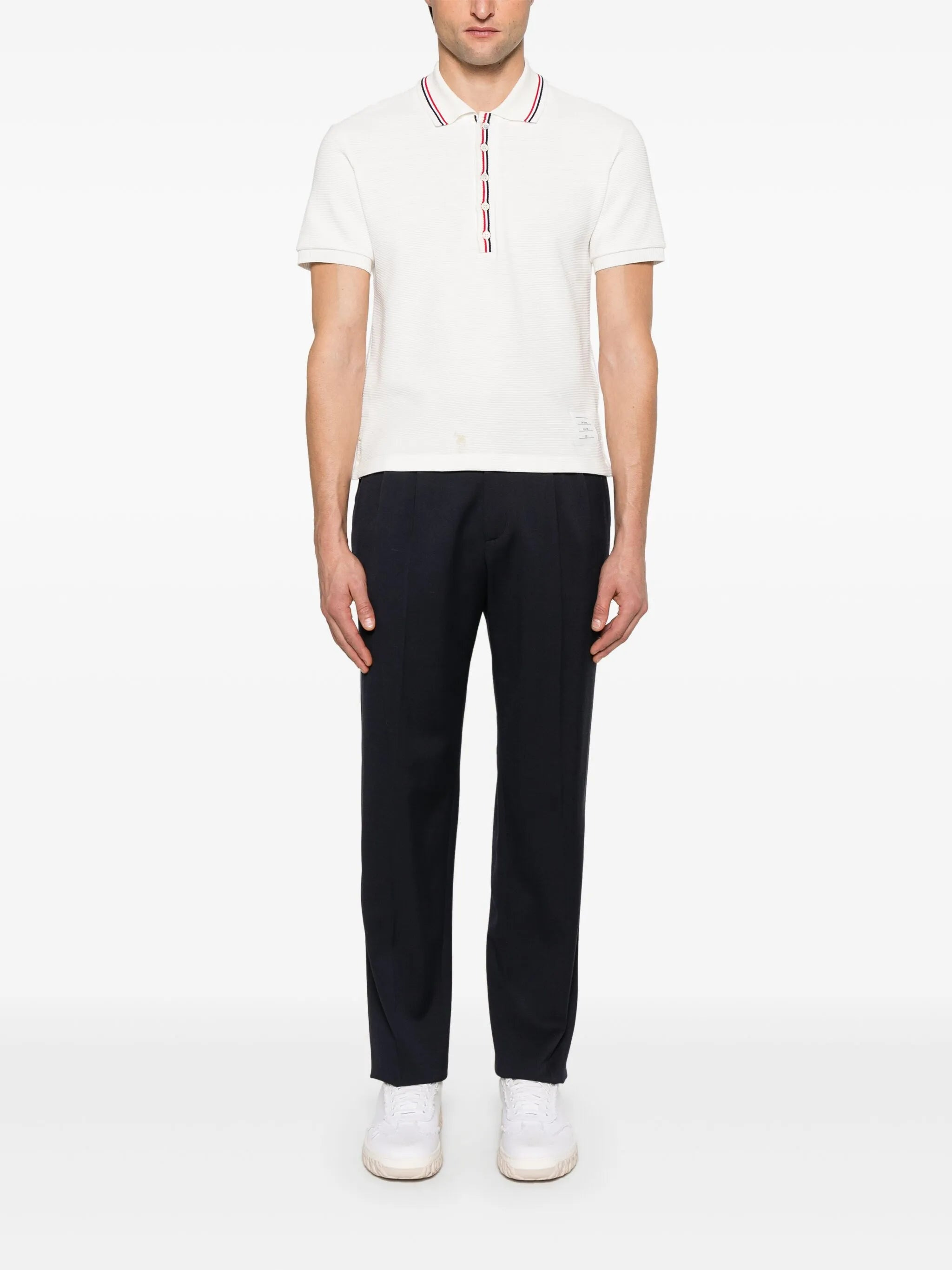 RWB stripe-detail polo shirt - 2