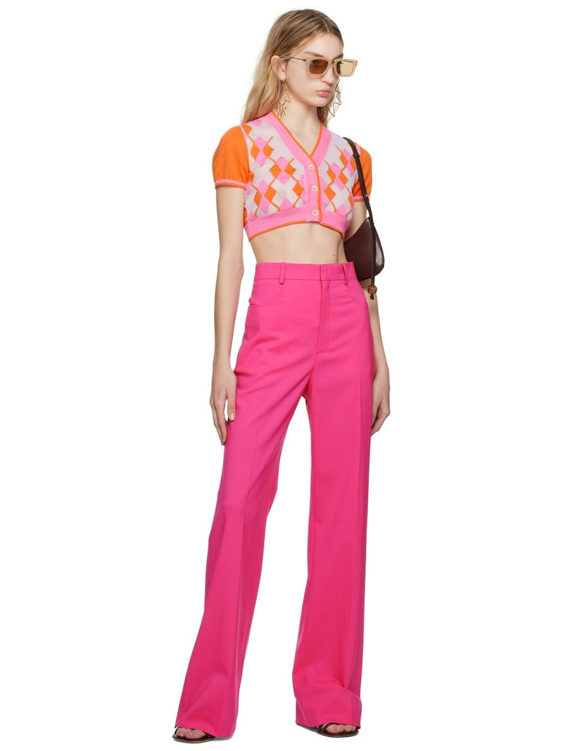 JACQUEMUS Pink & Orange 'Le Cardigan Toledo' Cardigan outlook