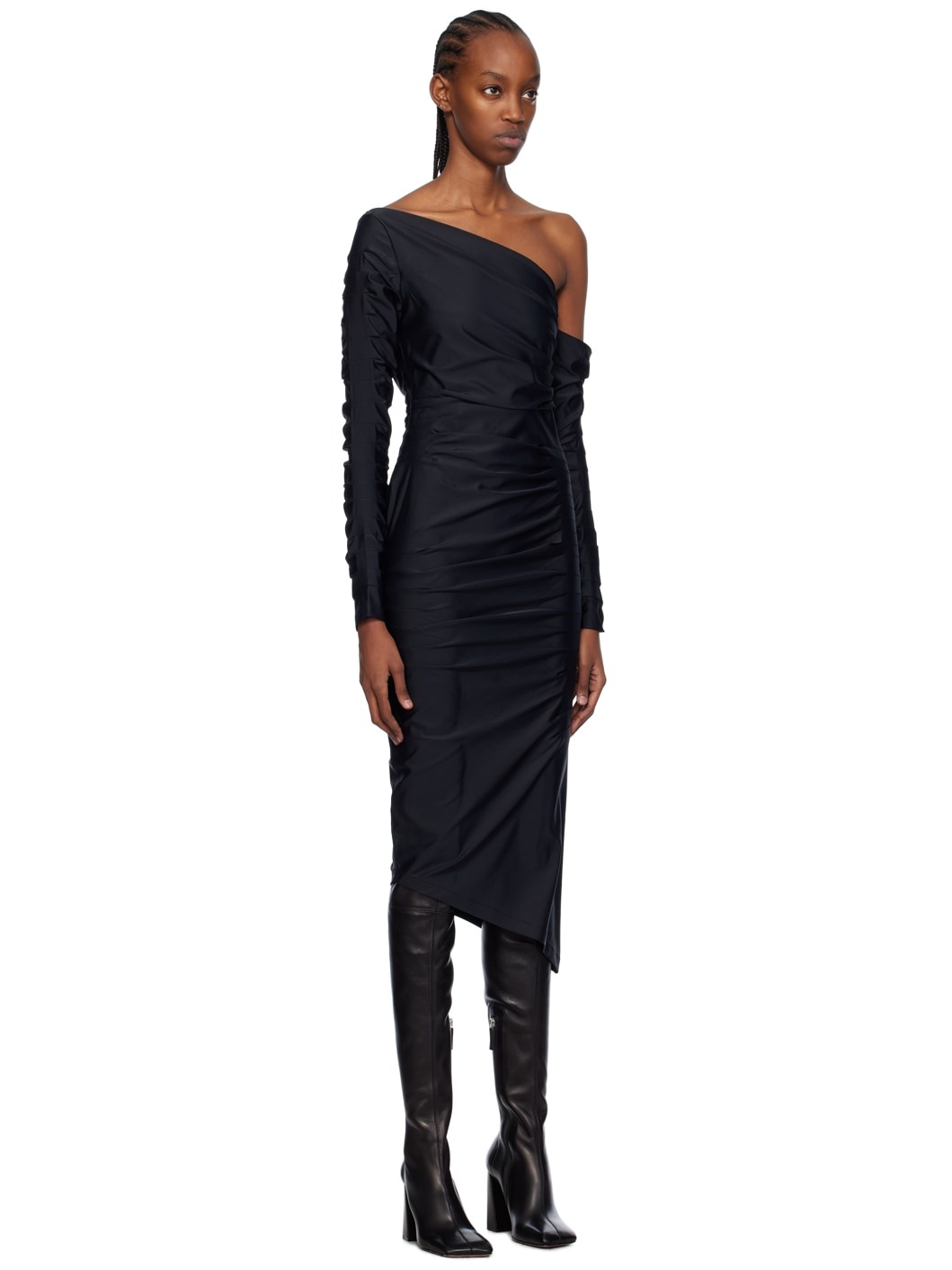 Black Sena Midi Dress - 2