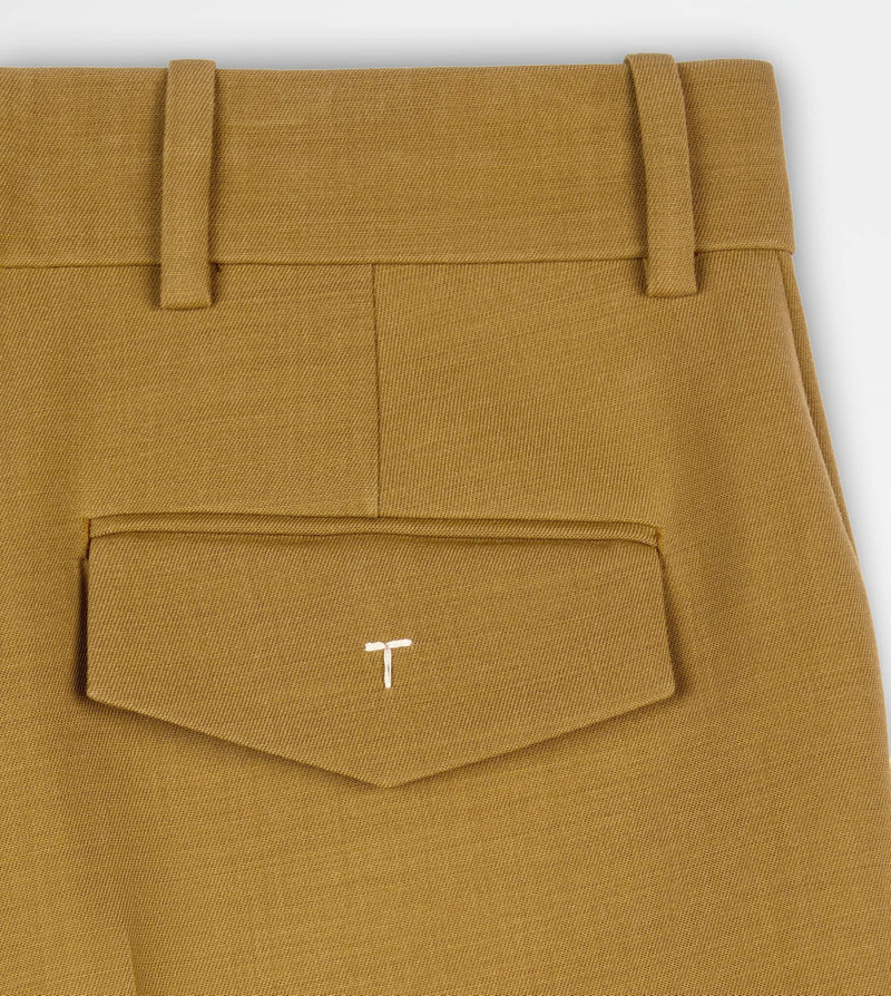 PANTS IN WOOL - GREEN 8