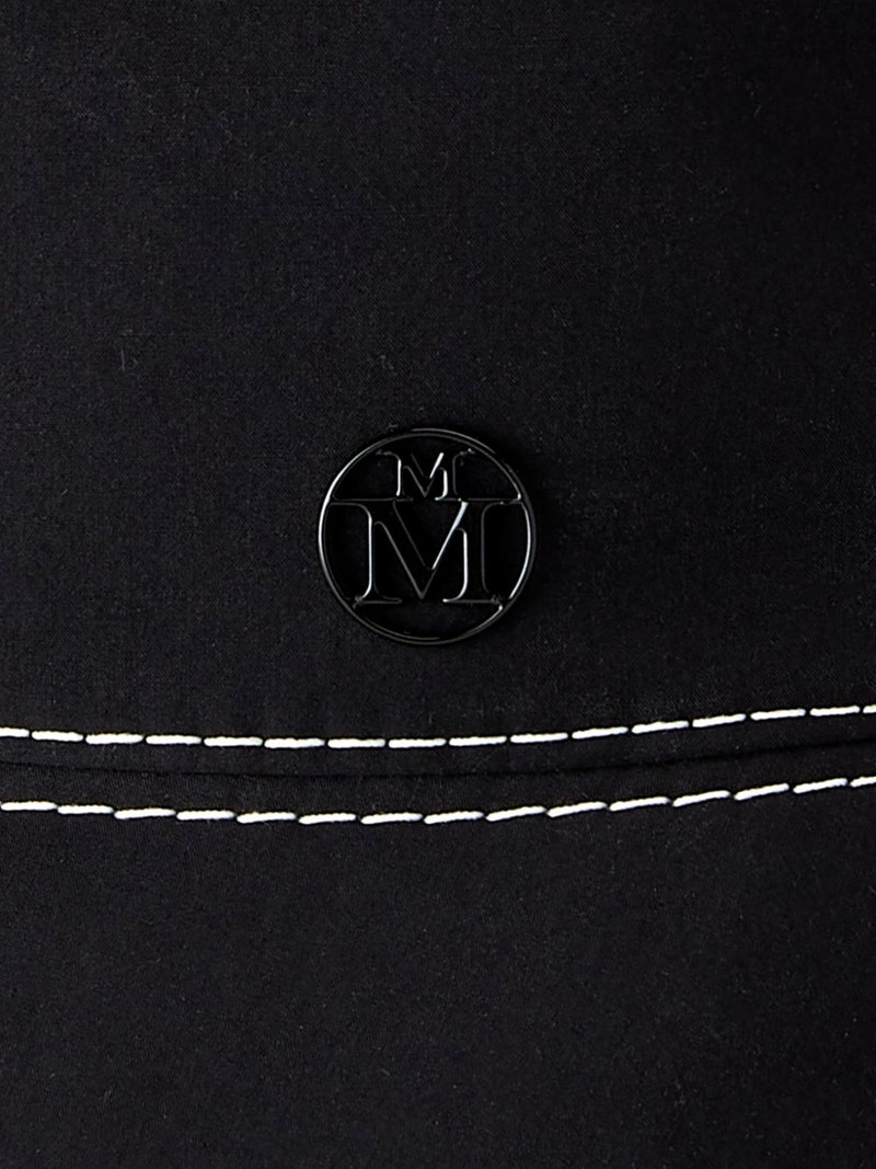 MAISON MICHEL Axel contrast-stitching bucket hat outlook