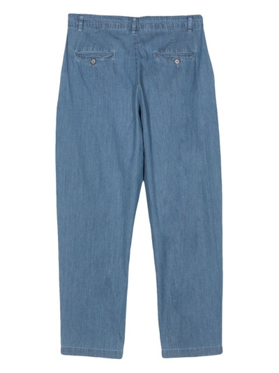 Aspesi chambray tapered trousers outlook