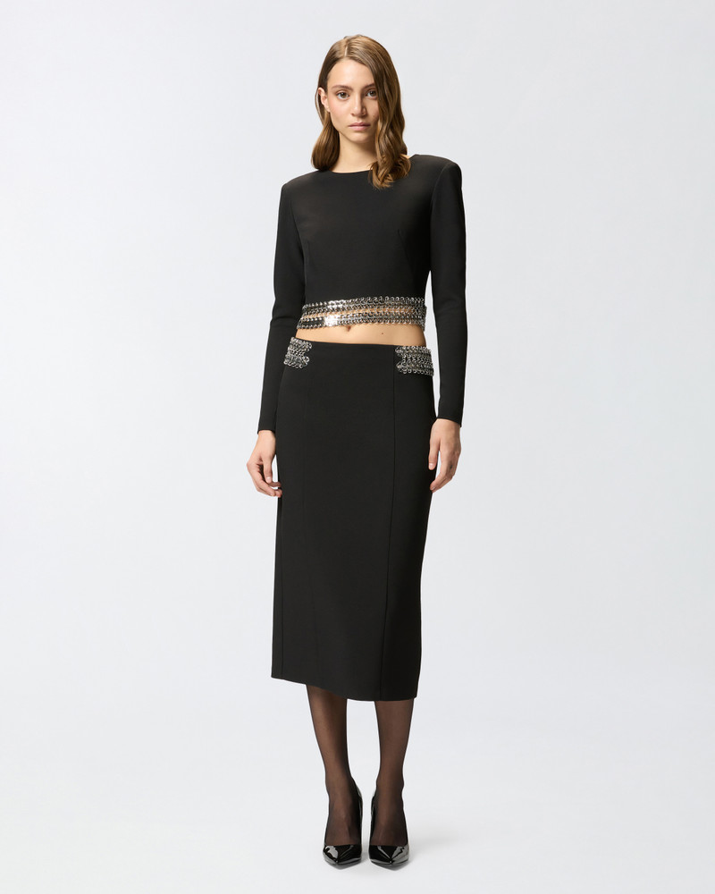 PINKO CHAIN MIDI SKIRT outlook