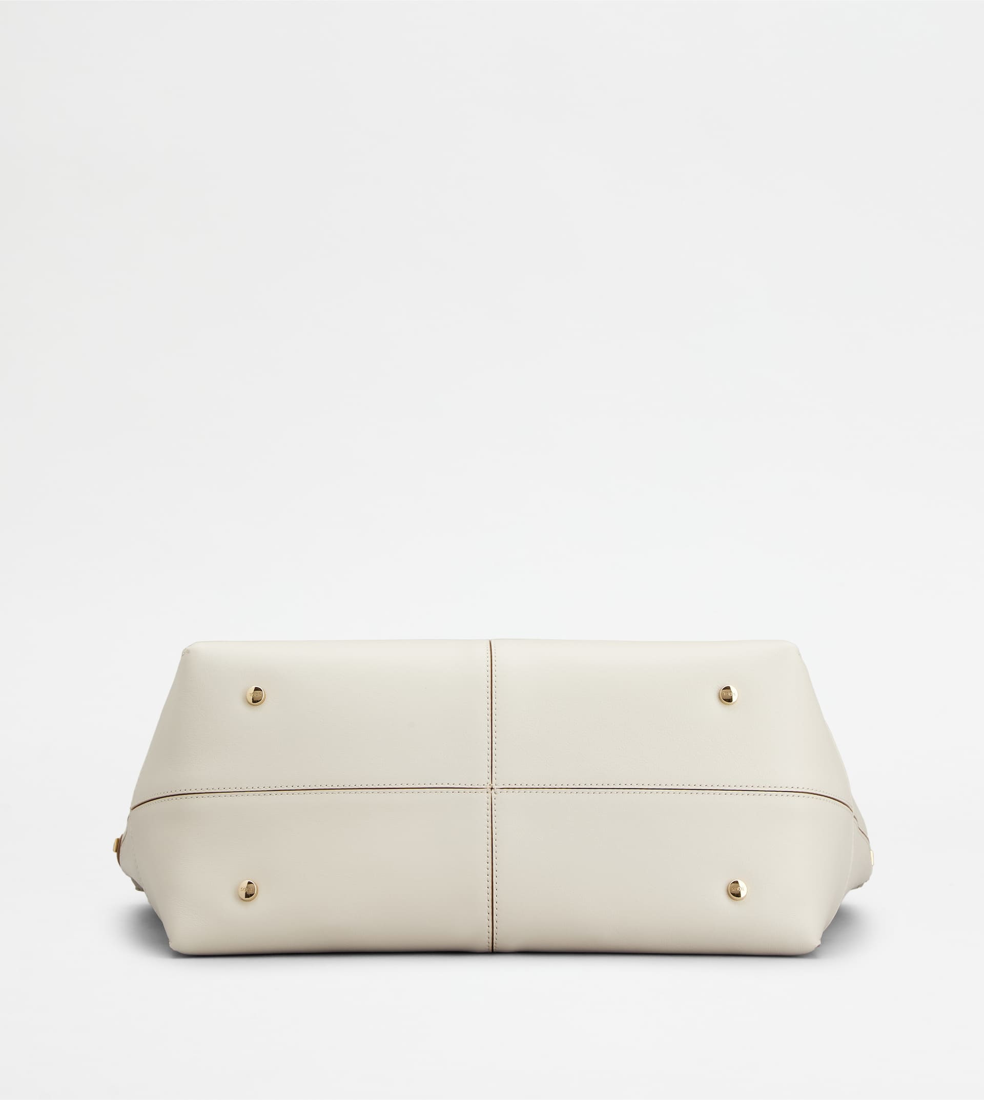 TOD'S DI BAG FOLIO IN LEATHER MEDIUM-SMALL - WHITE - 4