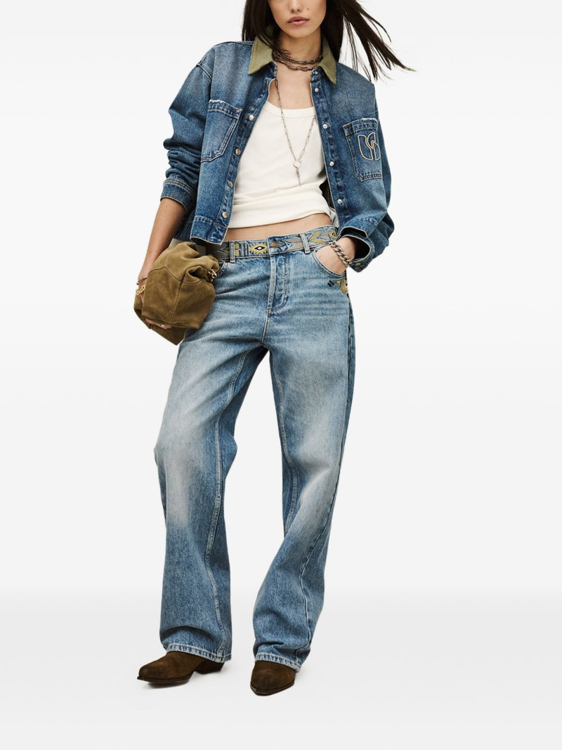 ba&sh Rizie embroidered jeans outlook