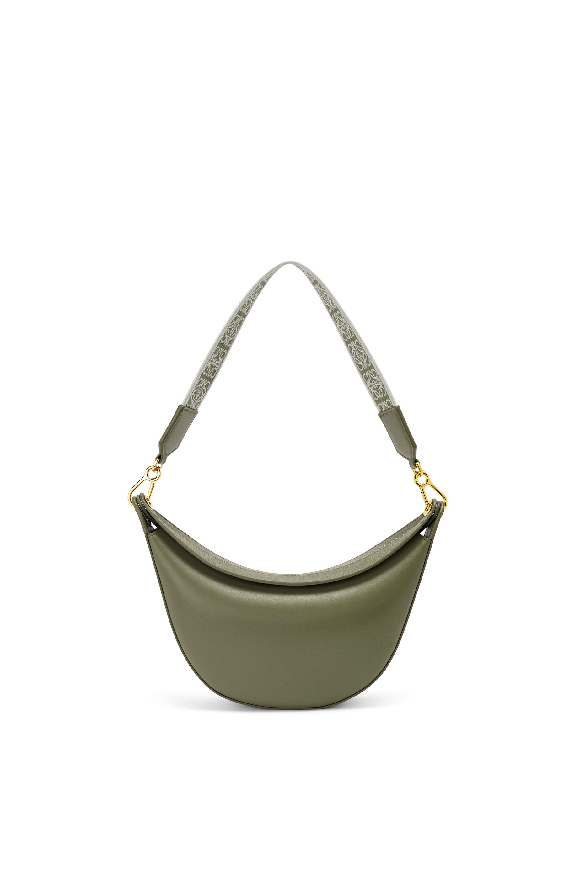 Small LOEWE Luna bag in satin calfskin and jacquard - 1