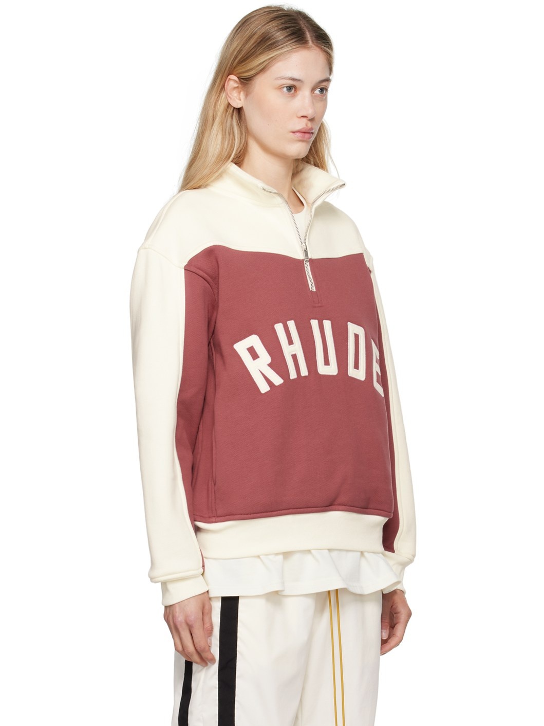 Burgundy & Off-White 'Chamonix' Sweatshirt - 2