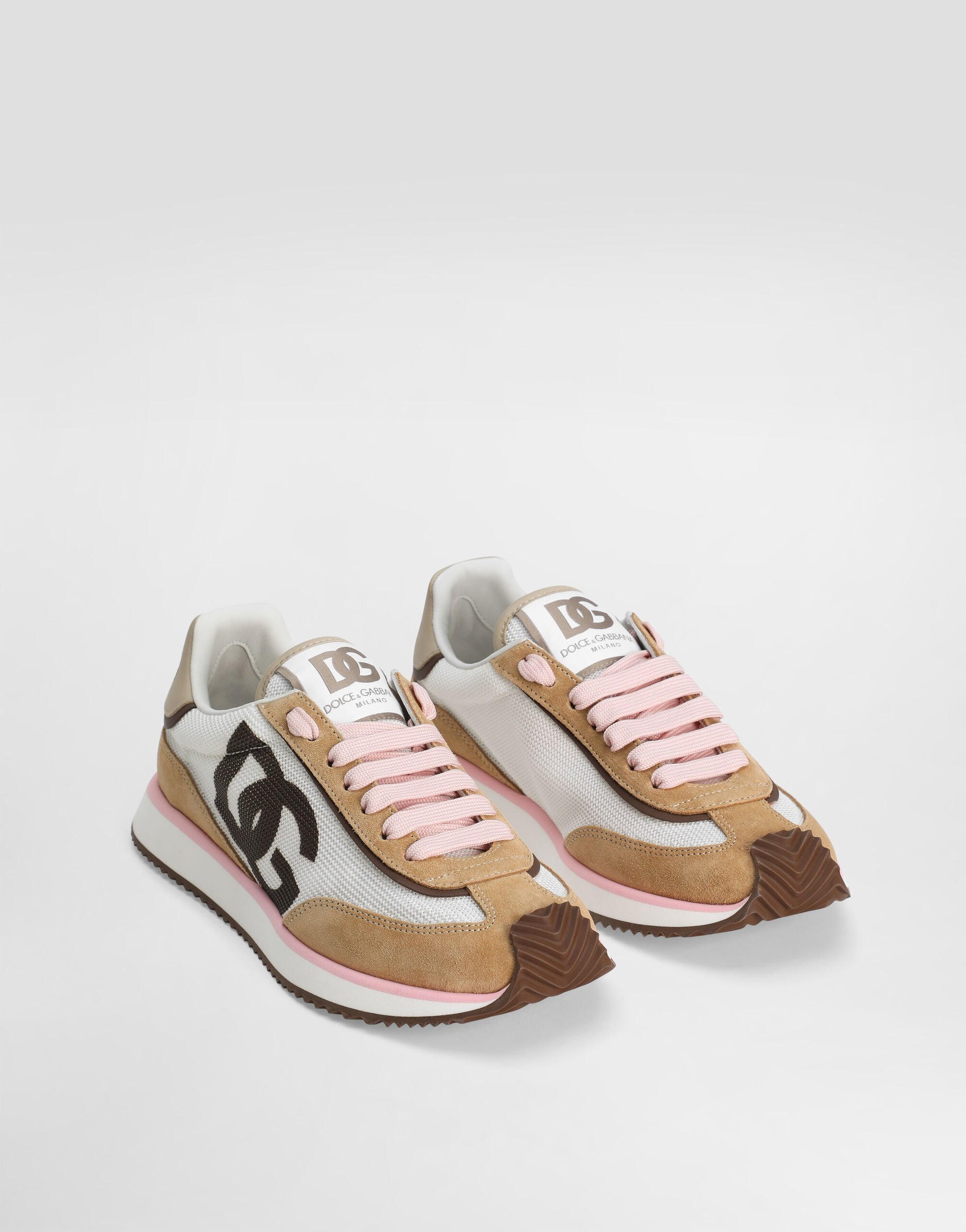 Mixed-material DG CUSHION sneakers - 2