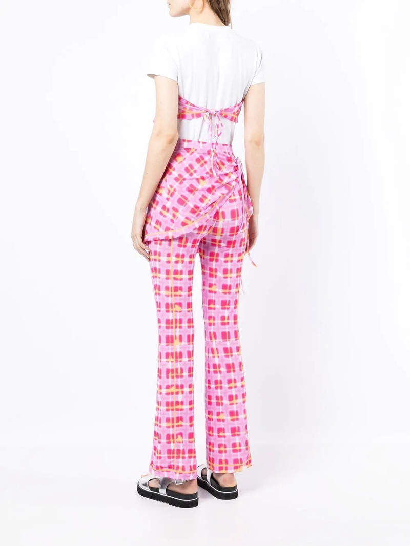 wrap-detail jersey pants 4