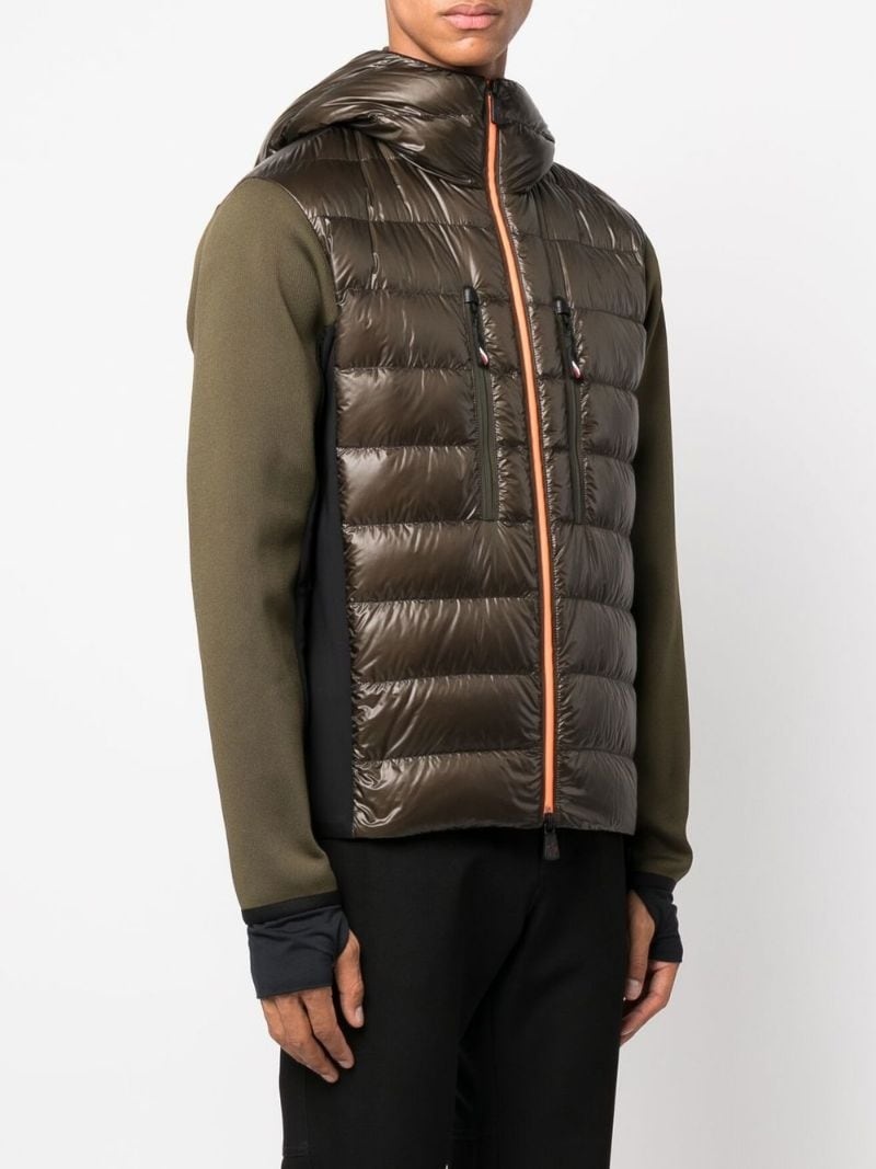 Moncler Grenoble logo-patch Padded Down Coat - Farfetch