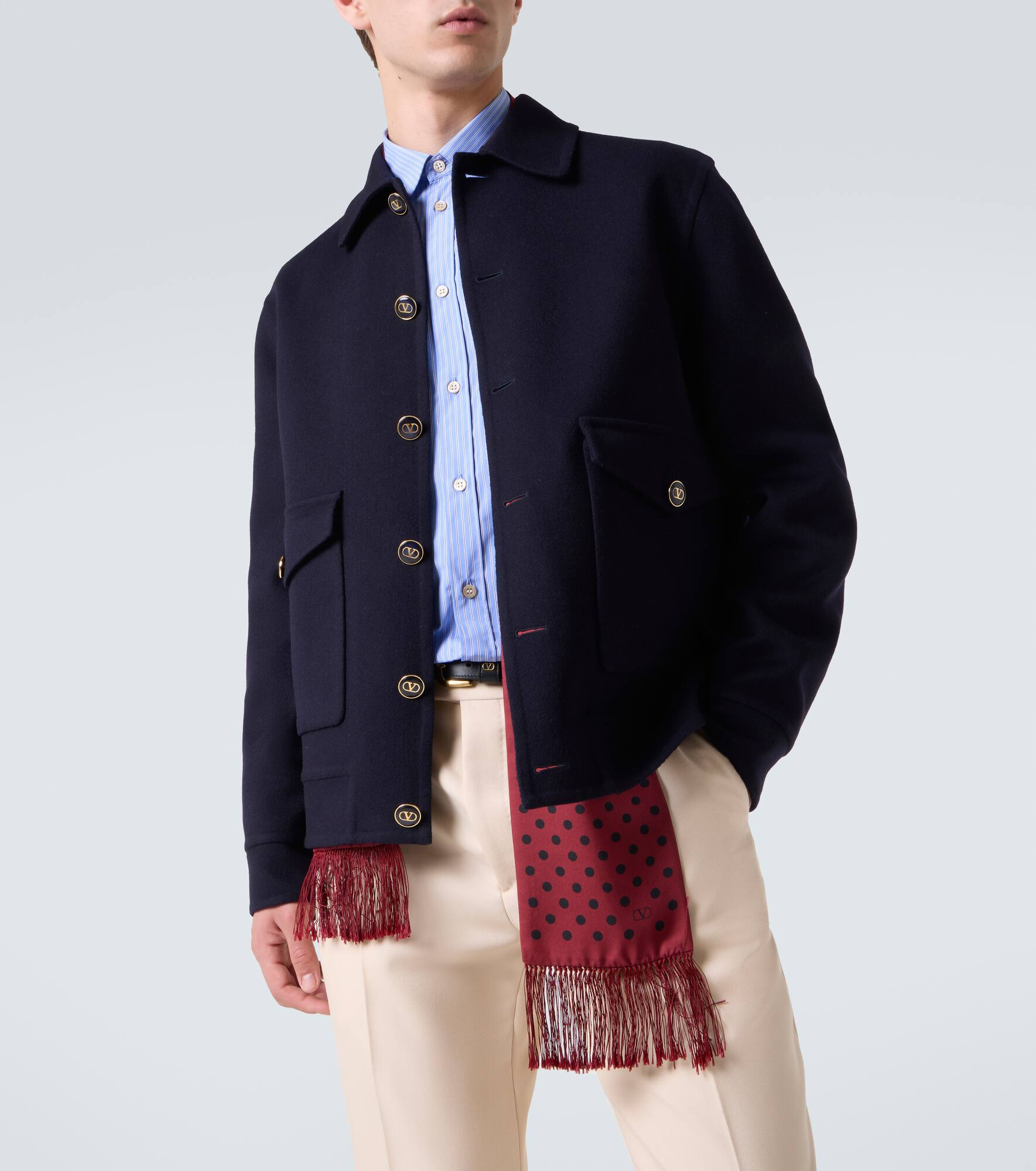 Wool and cashmere jacket - 5