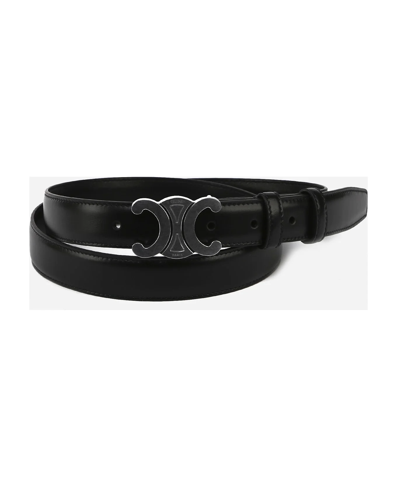Triomphe Medium Leather Taurillon Belt - 1