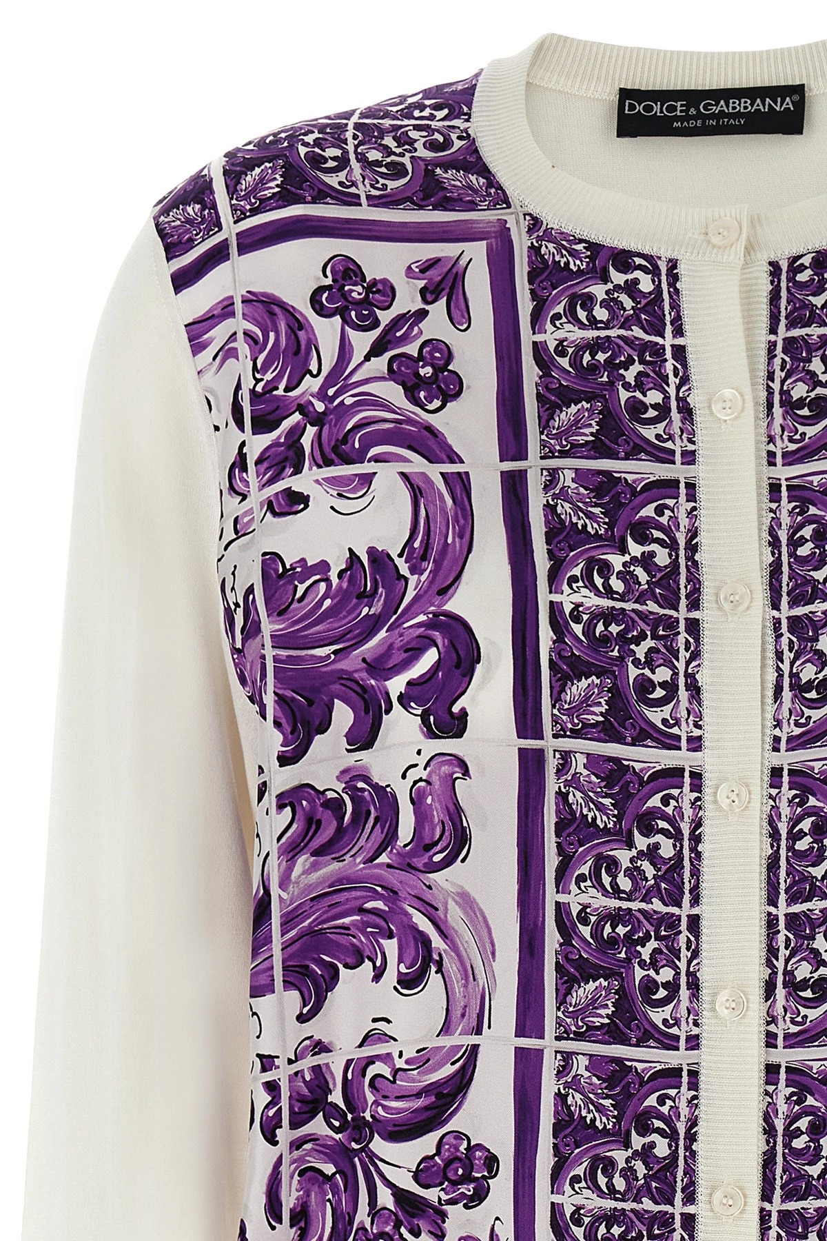 'Maiolica' print cardigan - 3