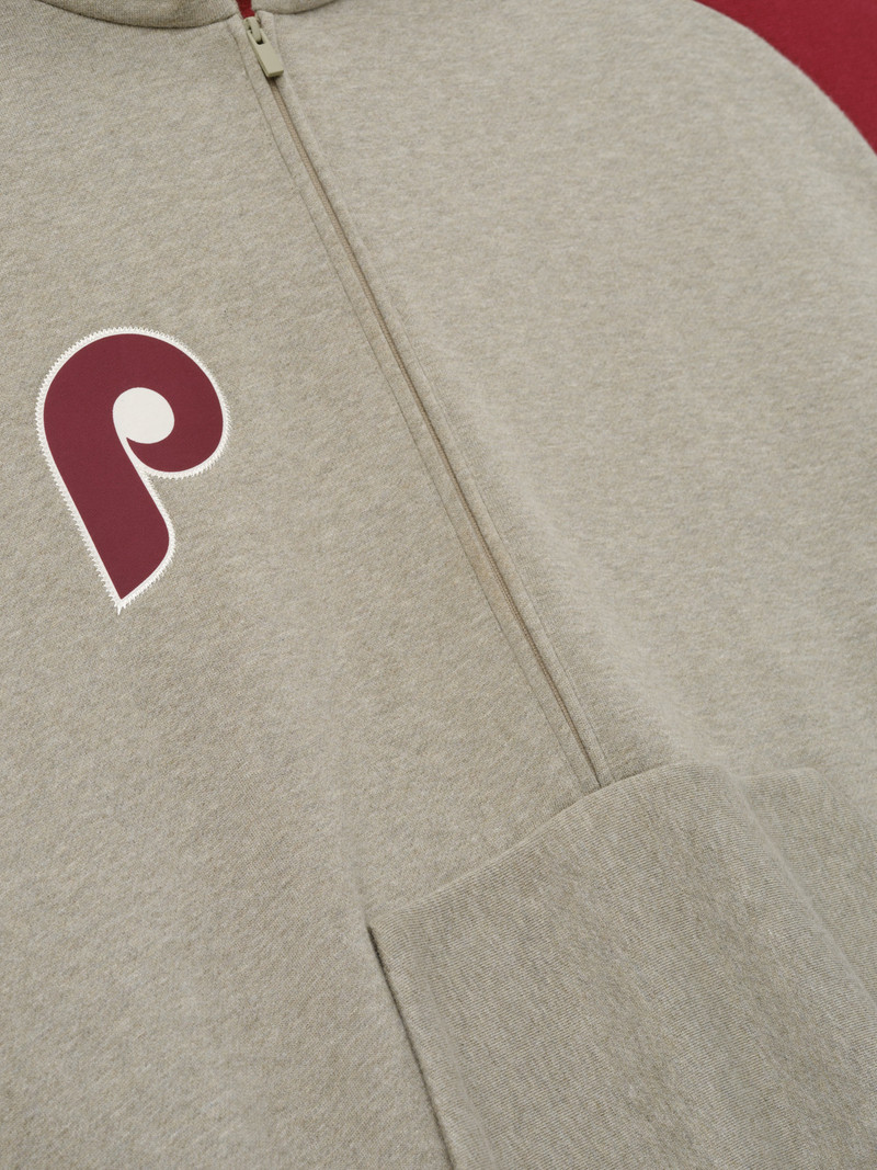 Phillies Raglan Half Zip Sport Hoodie 5