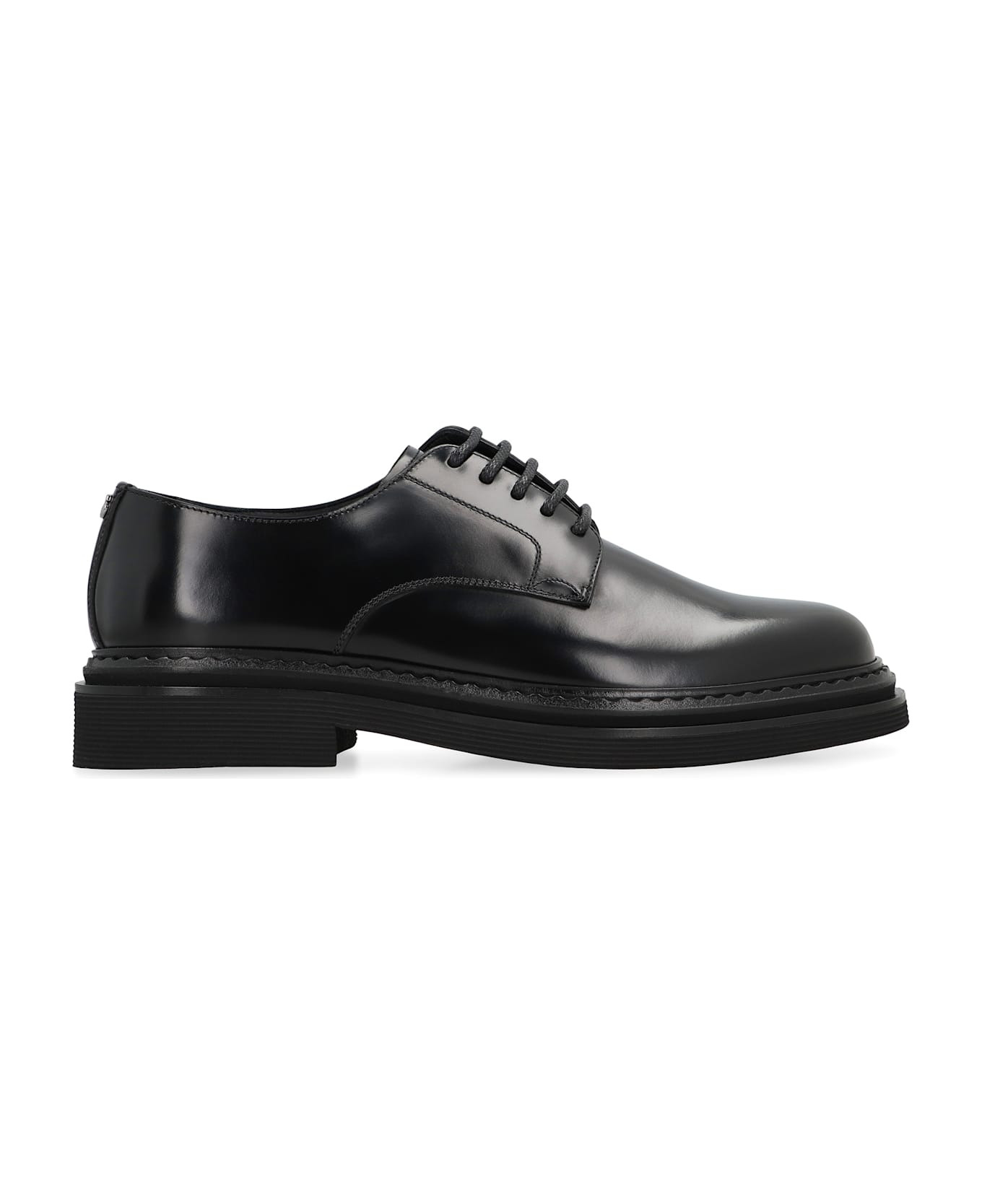 Leather Lace-up Derby Shoes - 2