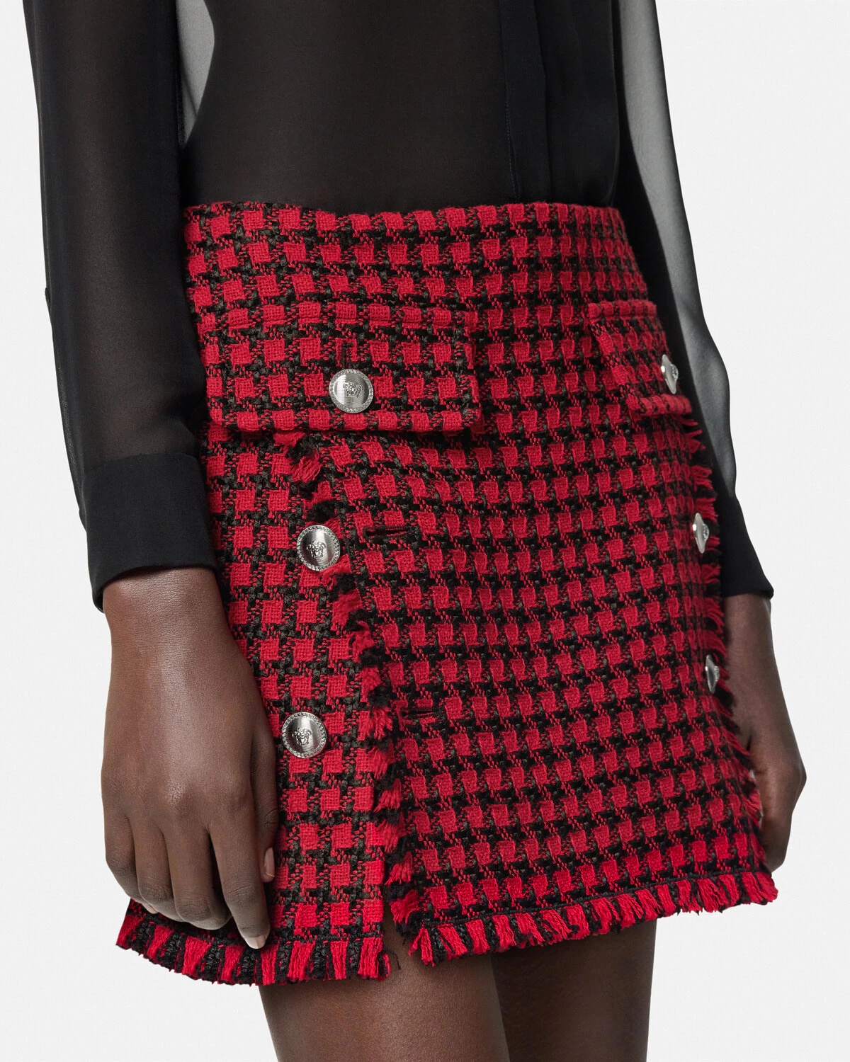 Tweed Pencil Skirt - 3